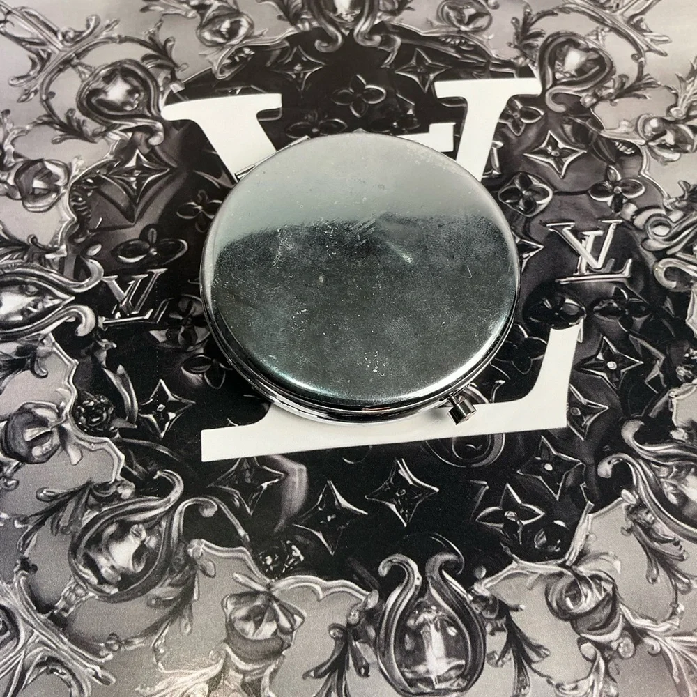 Louis Vuitton Black Multicolor Murakami Canvas Compact Mirror Silver Swarovski